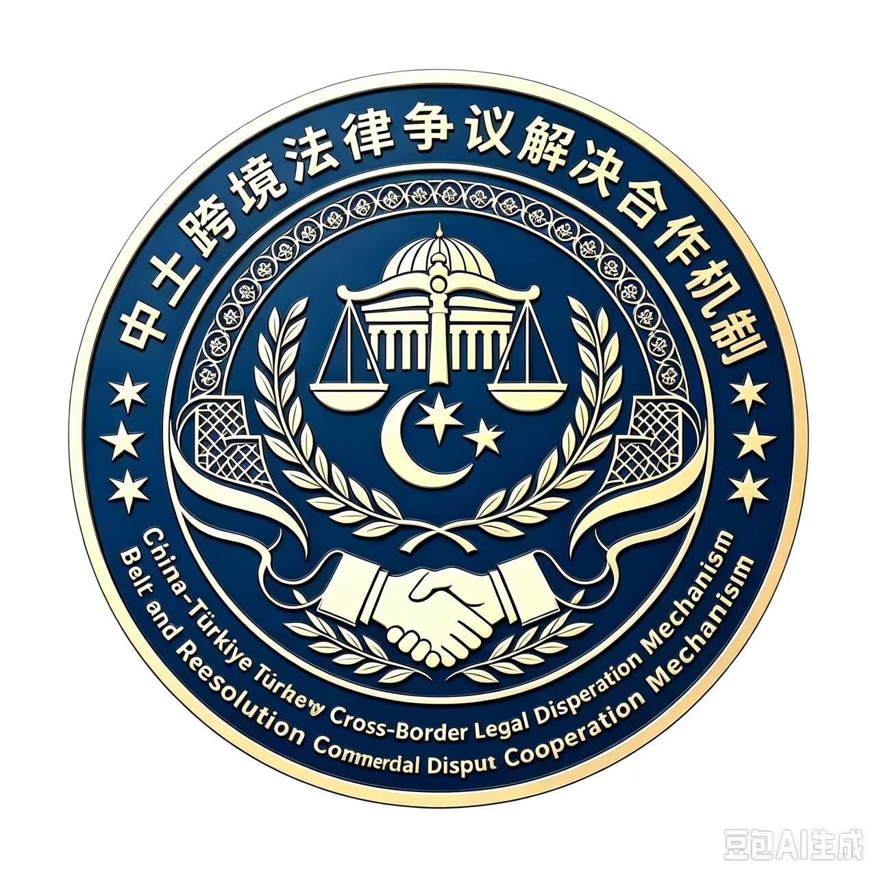 China–Türkiye Cross-Border Legal Dispute Resolution Cooperation Mechanism emblem